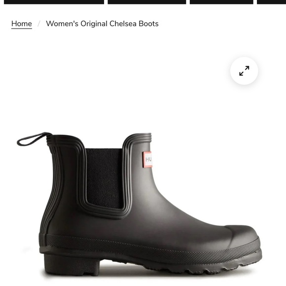 Hunter original Chelsea black boots size 7 brand new new in box $140 - Picture 4 of 6